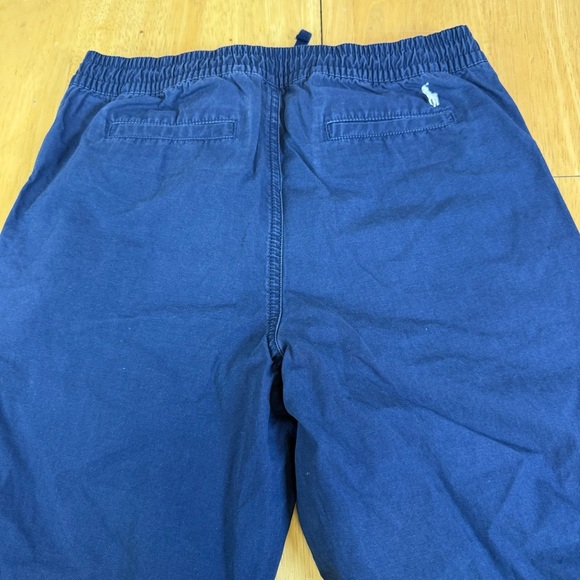 Polo Ralph Lauren Cotton Poplin Jogger Pant Boys X-14/16 Blue Elastic Waist - Picture 6 of 11